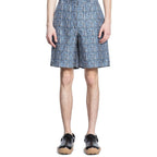 Fendi Blue Silk Knee Length