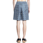 Fendi Blue Silk Knee Length