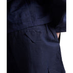 Prada Blue Linen Bermuda Shorts