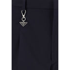 Prada Blue Cotton Casual Pants