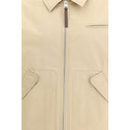 Moschino Beige Cotton Full-Length Jacket