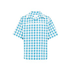 Prada Blue Cotton Shortsleeve Shirt