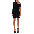 Saint Laurent Black Viscose Cocktail Dress
