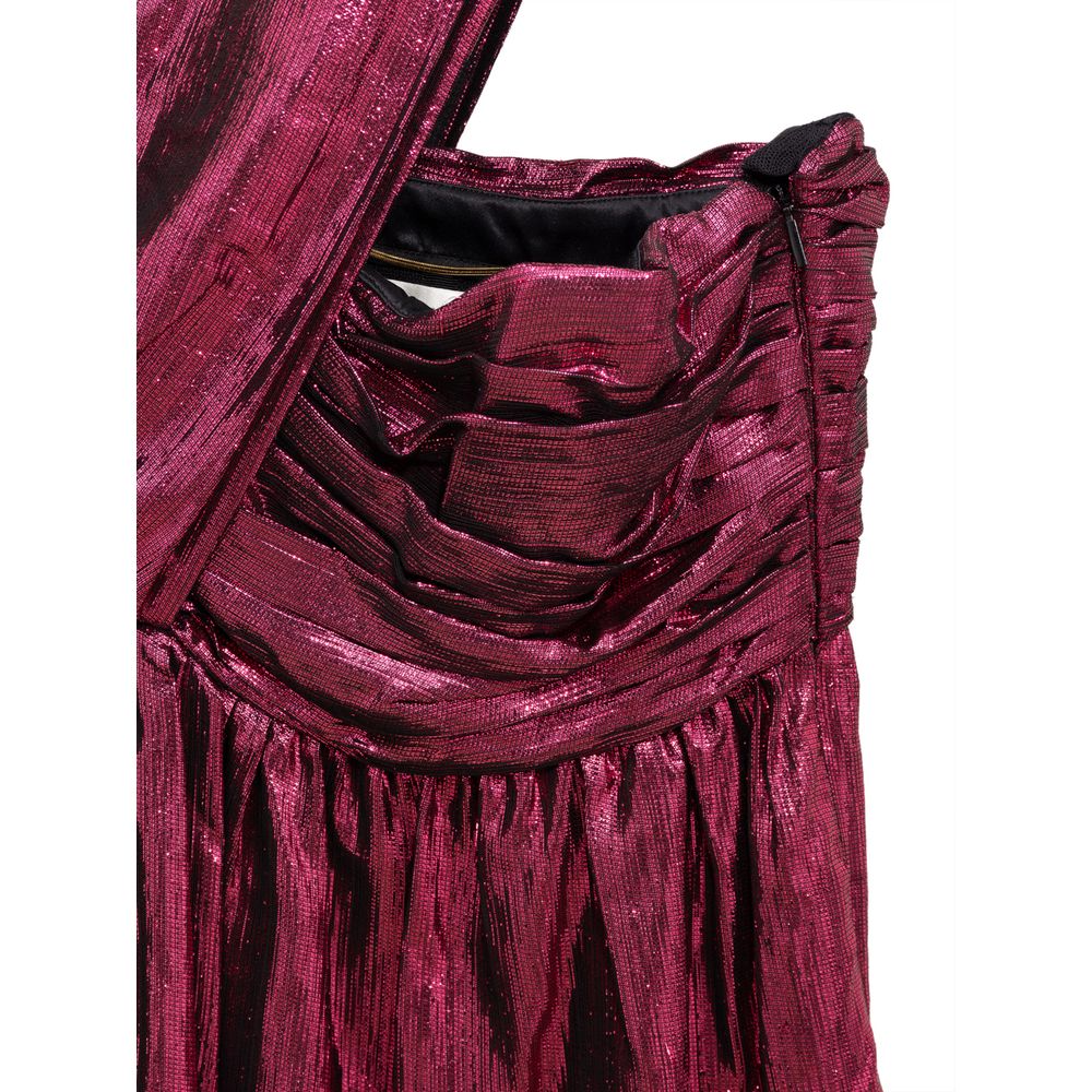 Saint Laurent Fuchsia Viscose Short Dress