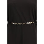 PINKO Black Acetate Casual Dress