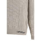 Off-White Beige Cotton Sweatshirt
