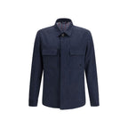 Etro Blue Wool Oves Aries Full-Length Jacket