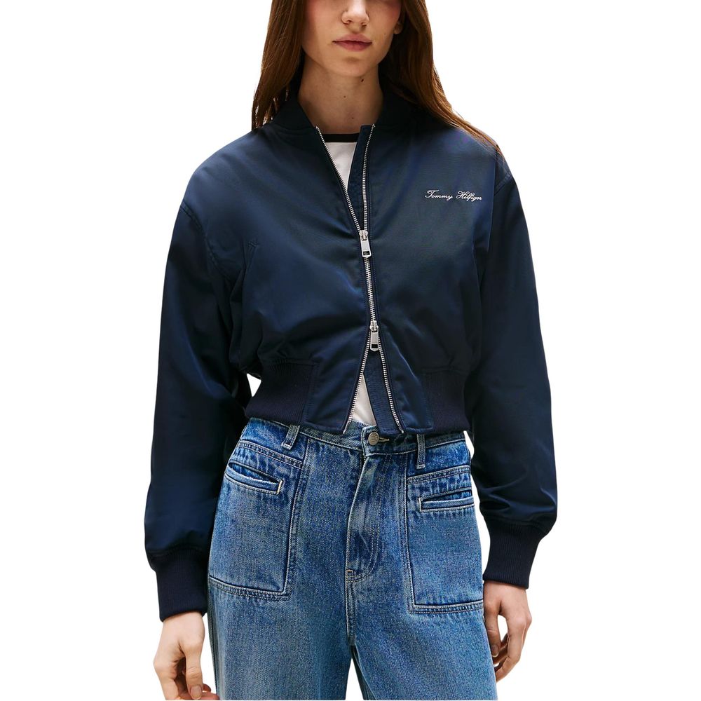 Tommy Hilfiger Blue Recycled Polyester Bomber