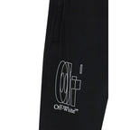 Off-White Black Cotton Joggers (Workout Pants)