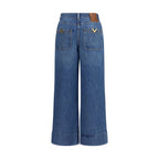 Valentino Garavani Blue Cotton Jeans Denim