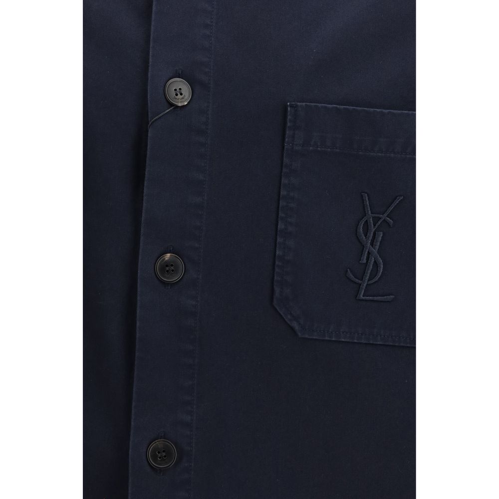 Saint Laurent Blue Cotton Denim Jacket
