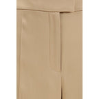 Valentino Garavani Beige Silk Dress Pants