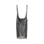 Prada Black Polyester Midi Skirt