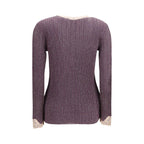 Valentino Garavani Purple Viscose Cardigan