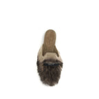 Dolce & Gabbana Gray Lamb Ovis Aries Aries Mules