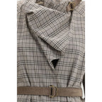 Burberry Gray Wool Casual Dress