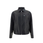 Prada Black Lamb Leather Leather Jacket