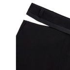 Fendi Black Virgin Wool Midi Skirt