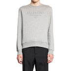 Valentino Garavani Gray Cotton Sweatshirt