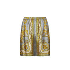 Versace Gray Silk Knee Length