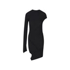 Balenciaga Black Polyester Cocktail Dress