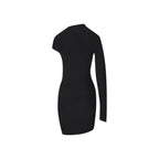 Balenciaga Black Polyester Cocktail Dress