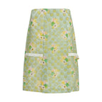 Fendi Multicolor Silk Midi Skirt