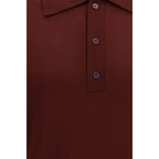 Valentino Garavani Bordeaux Wool Oves Aries Polo Shirt