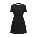 Valentino Garavani Black Cotton Cocktail Dress