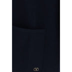 Valentino Garavani Blue Wool Oves Aries Cardigan