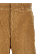 Palm Angels Beige Cotton Casual Pants