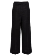 Moschino Black Wool Cropped Pants