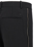 Off-White Black Virgin Wool Dress Pants