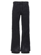 Balenciaga Black Cotton Flared Jeans