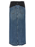 Stella McCartney Blue Cotton Mini Skirt