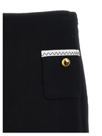 Moschino Bicolor Viscose Long Skirt
