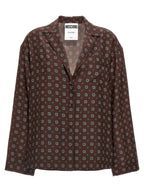Moschino Brown Silk Blouse