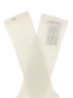 Valentino Garavani White Wool Socks