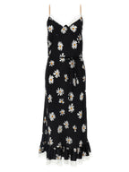 Moschino Black Silk Midi Dress