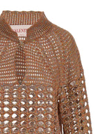 Valentino Garavani Multicolor Linen Cardigan
