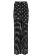 Valentino Garavani Bicolor Viscose Casual Pants