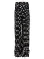 Valentino Garavani Bicolor Viscose Casual Pants