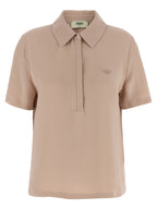 Fendi Multicolor Silk Polo Shirt