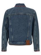 Valentino Garavani Blue Polyamide Denim Jacket