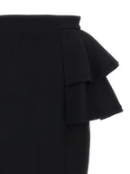Valentino Garavani Black Virgin Wool Midi Skirt