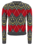 Moschino Multicolor Wool Cardigan