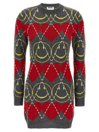 Moschino Multicolor Wool Short Dress
