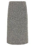 Tory Burch Black Polyamide Midi Skirt