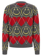 Moschino Multicolor Wool Cardigan