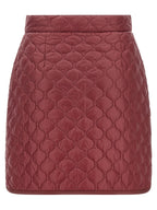 Moncler Bordeaux Polyamide Long Skirt